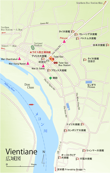 ビエンチャン広域図