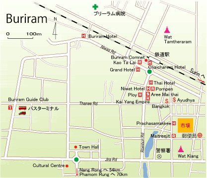 ブリラム市街地図