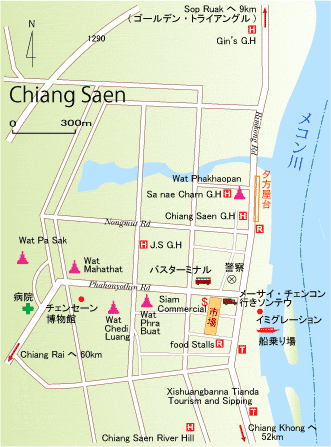 チェンセーン市街地図
