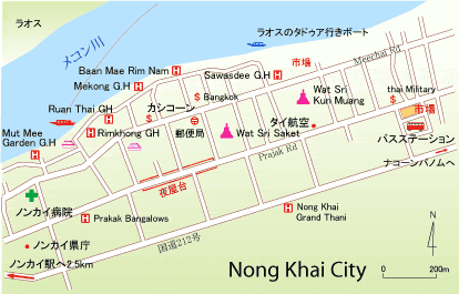 ノンカイ市街地図