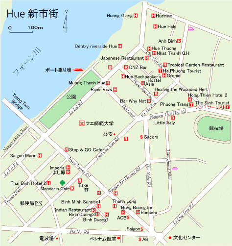 フエ新市街地図