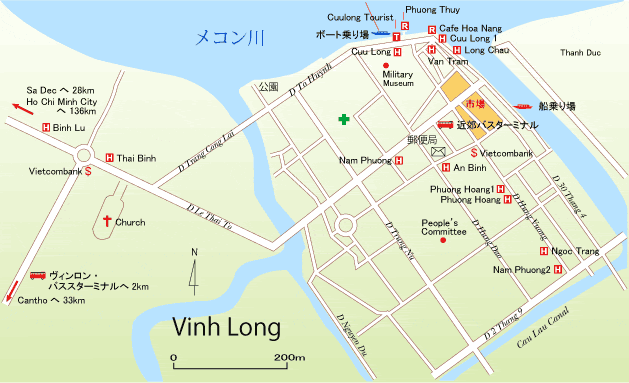 ヴィンロン市街地図